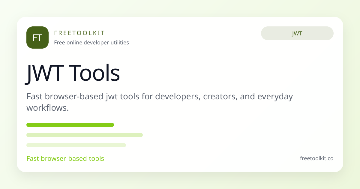 JWT Header Decoder – Read JWT Header Fields Online Free | FreeToolkit